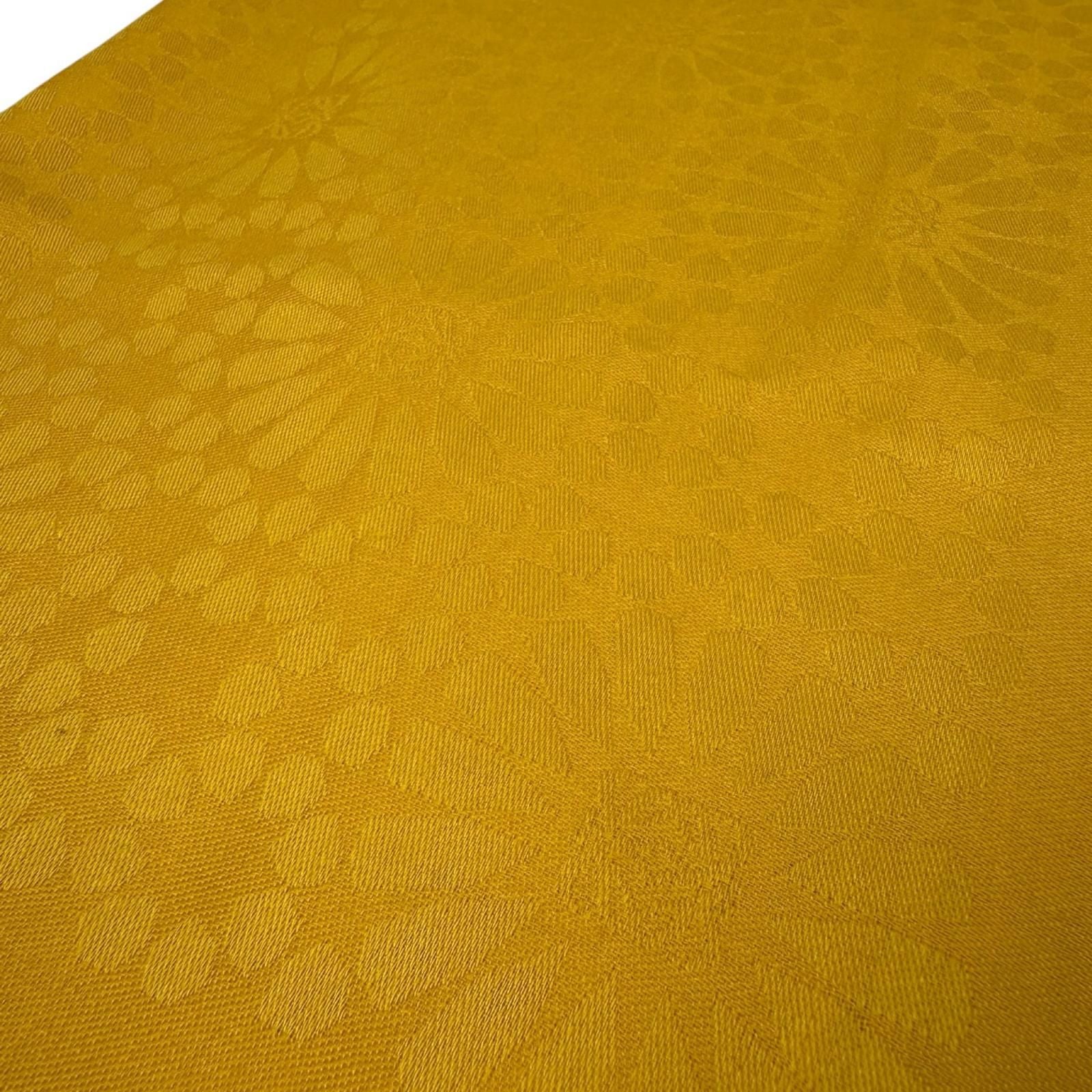 Loewe Anagram Flower Large Shawl Silk Wool Yellow Scarf — view 5