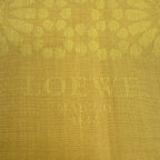 Loewe Anagram Flower Large Shawl Silk Wool Yellow Scarf — view 9