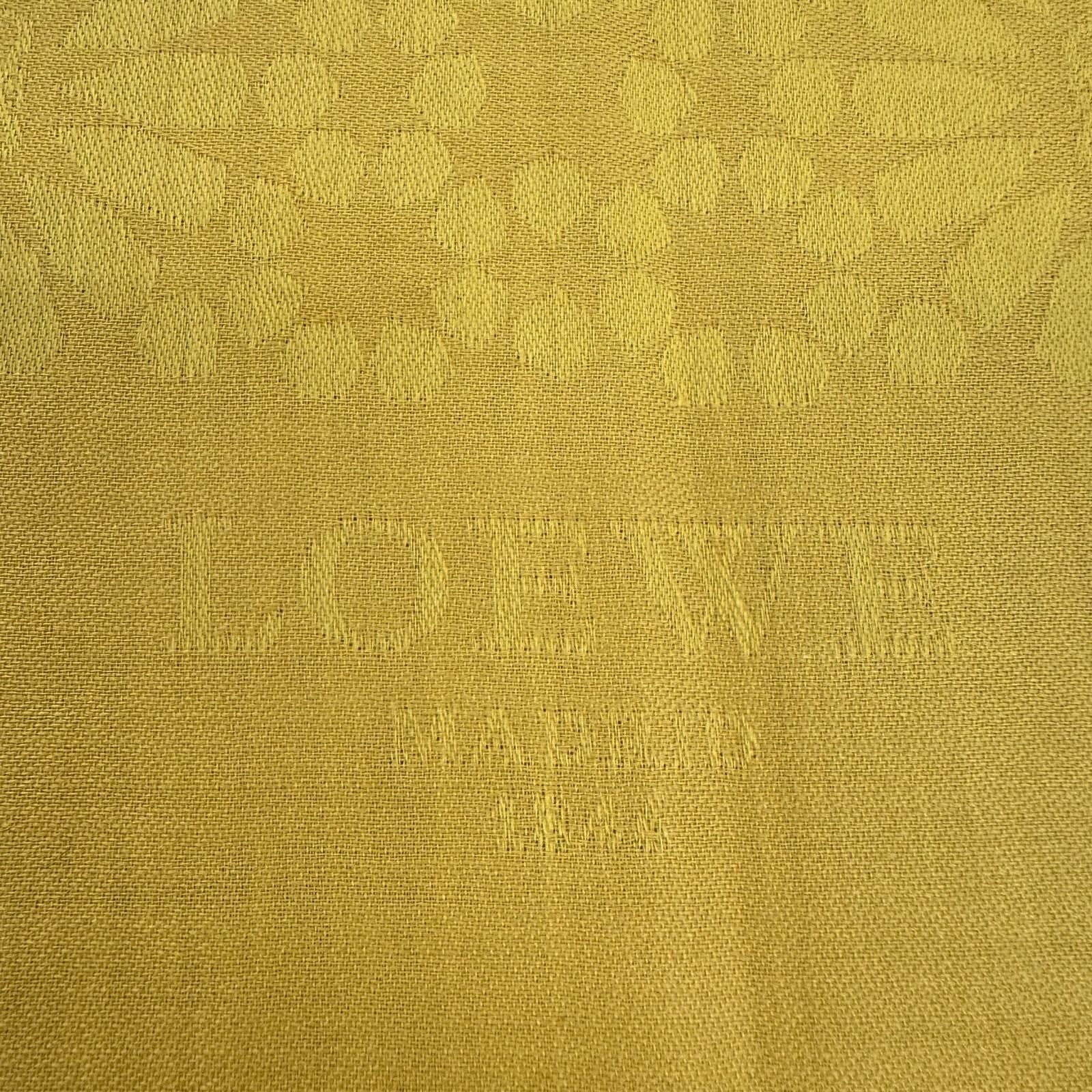 Loewe Anagram Flower Large Shawl Silk Wool Yellow Scarf — view 9