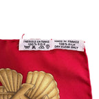 Hermes Carre 90 Automobile Silk Red Scarf — view 6