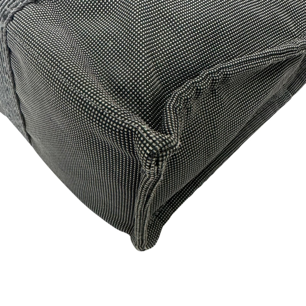 Hermes Her Line MM Canvas Cotton Gray Tote Silver — view 5