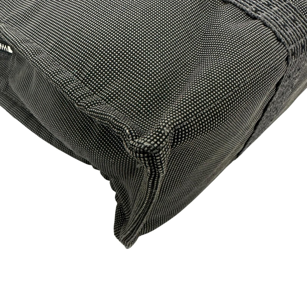 Hermes Her Line MM Canvas Cotton Gray Tote Silver — view 6