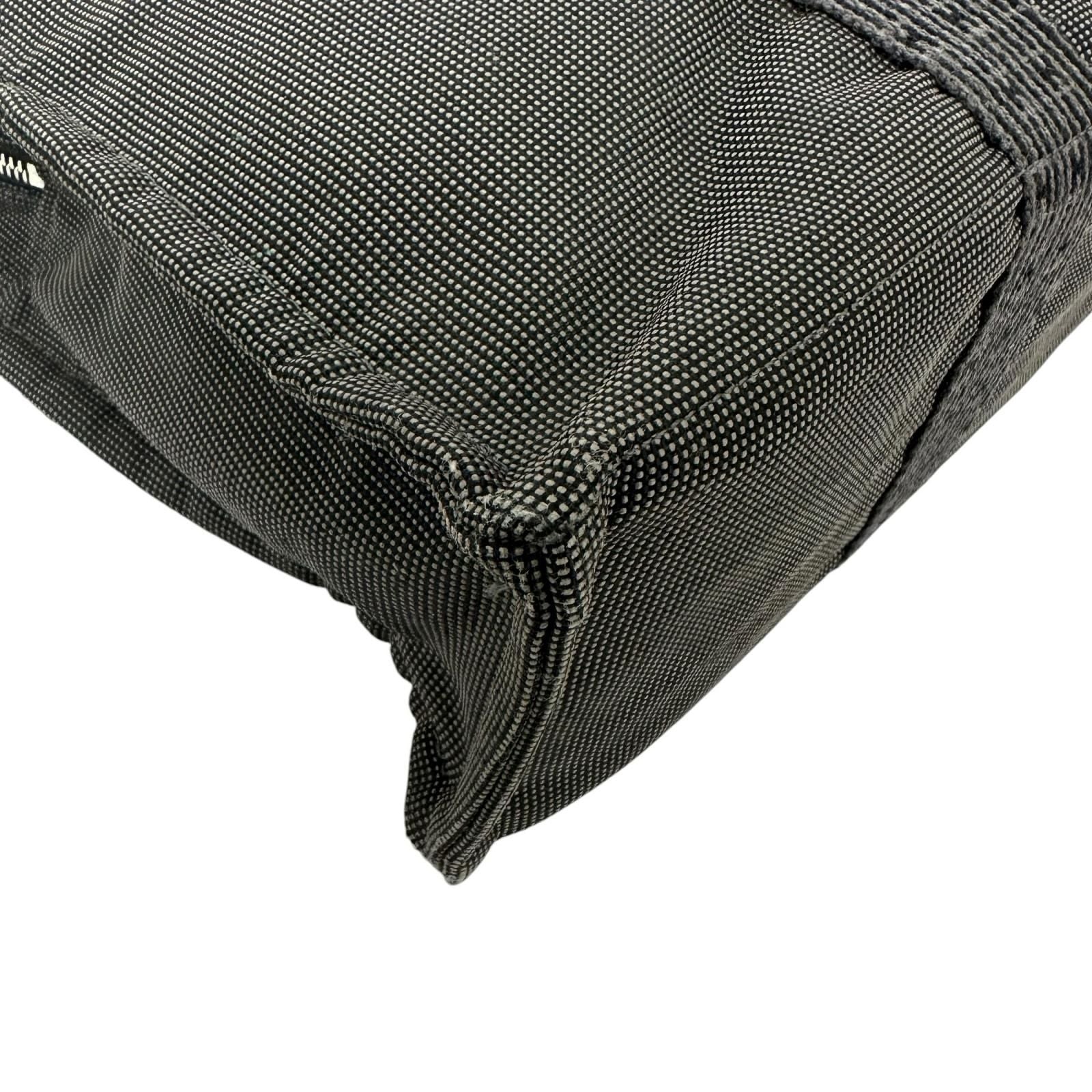 Hermes Her Line MM Canvas Cotton Gray Tote Silver — view 6