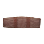 Hermes Her Line MM Canvas Cotton Brown Tote Silver — view 3