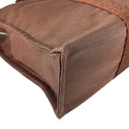 Hermes Her Line MM Canvas Cotton Brown Tote Silver — view 6