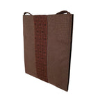 Hermes Her Line Pochette Canvas Cotton Brown Shoulder — view 4