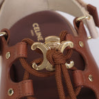 Celine Billi Chanki Sandals Calfskin & Textile — view 8