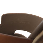 Hermes Platform Sandals Brown — view 6