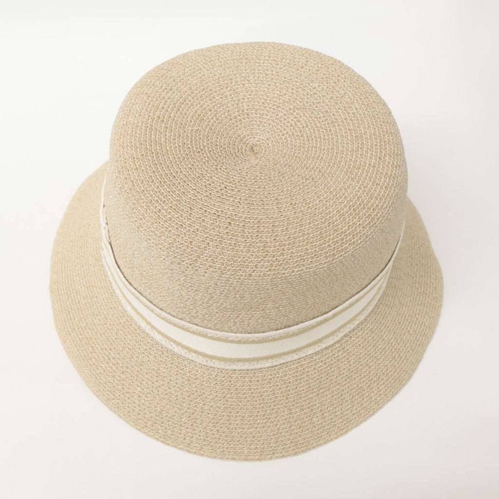 Dior Esort Resort Logo Tape Straw Hat 57 — view 5