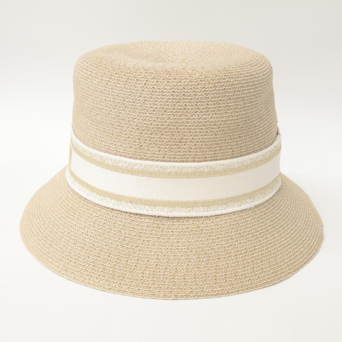 Dior Esort Resort Logo Tape Straw Hat 57 — view 2