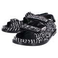 Chanel CC Logo Tweed Leather Flat 36c