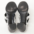 Hermes Bikini Sandal Chaine D'ancre Motif Metallic Nappa Chunky Heels — view 7