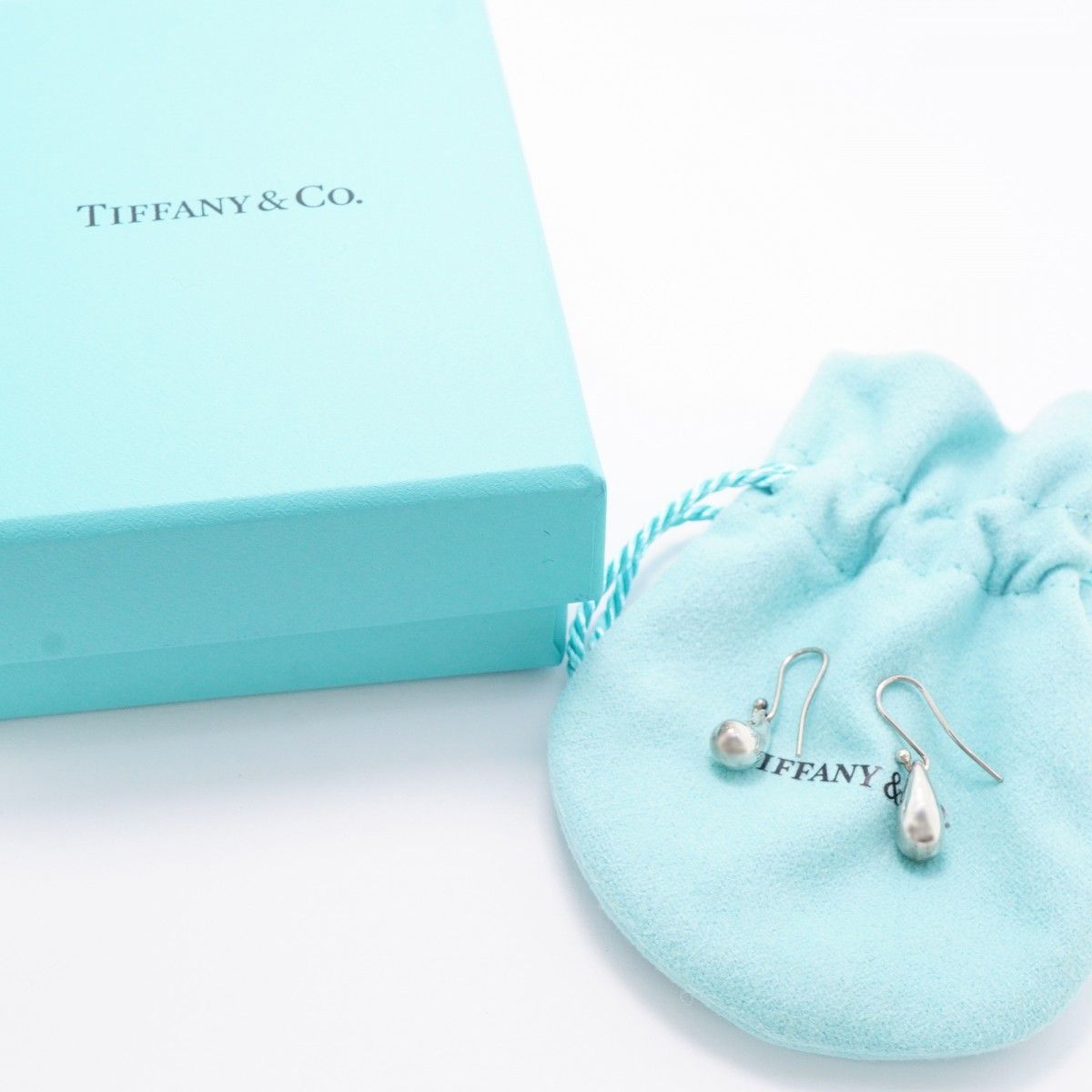 Tiffany & Co Earrings Teardrop Silver — view 7