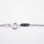 Tiffany & Co Necklace Bar Drop 18k White Gold Diamond — view 5