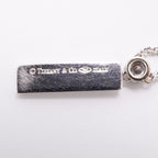 Tiffany & Co Necklace Bar Drop 18k White Gold Diamond — view 6