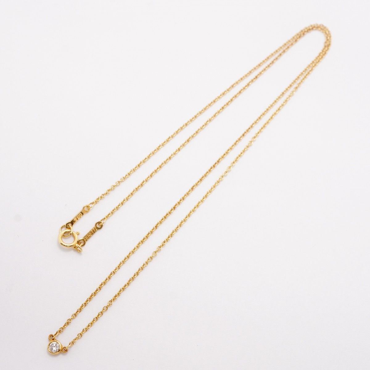 Tiffany & Co Necklace by the Yard 18k Yellow Gold Diamond — view 3