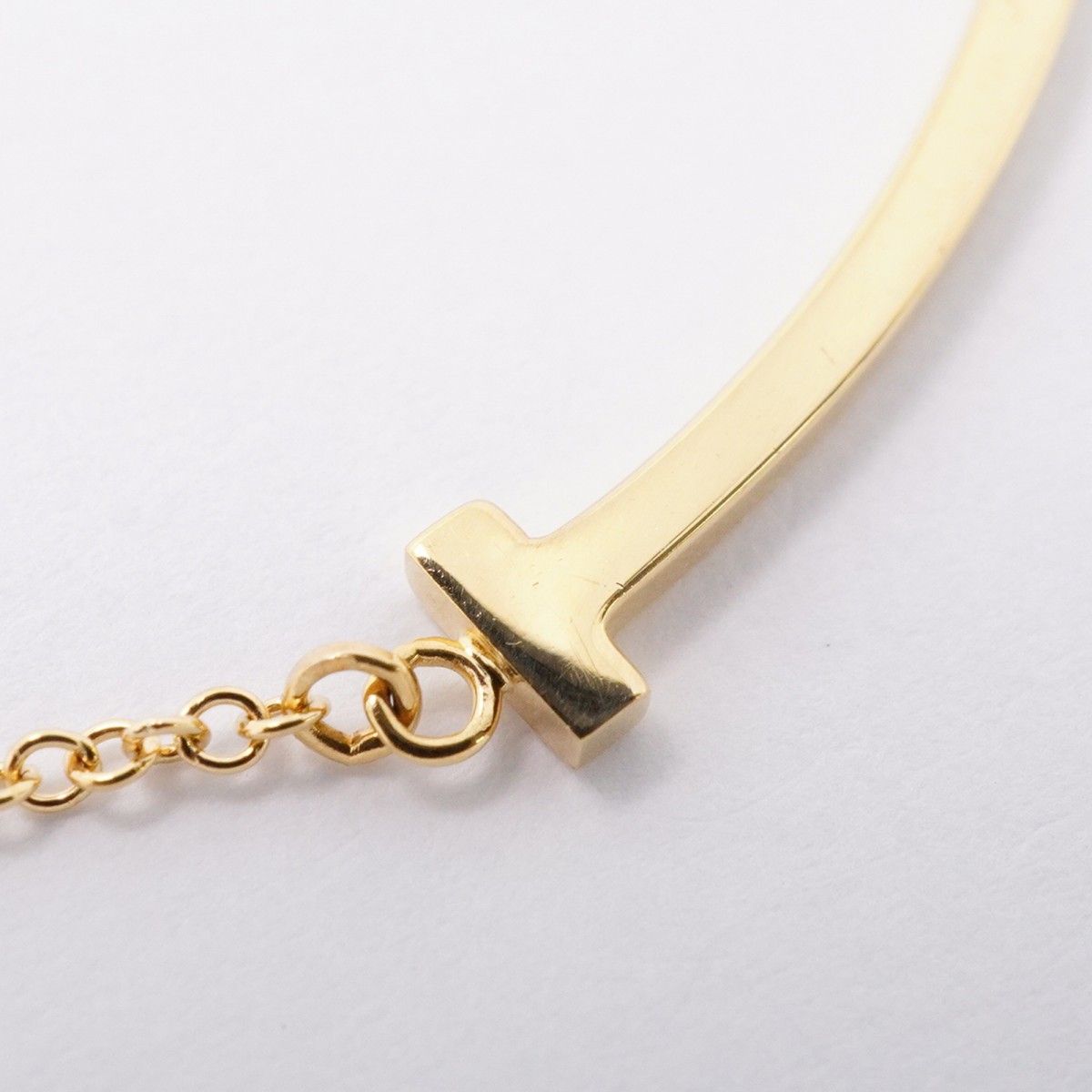 Tiffany & Co Necklace T Smile Small 18k Yellow Gold — view 7