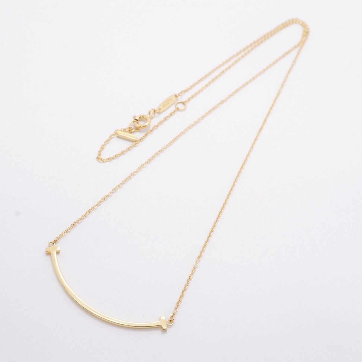 Tiffany & Co Necklace T Smile Small 18k Yellow Gold — view 3
