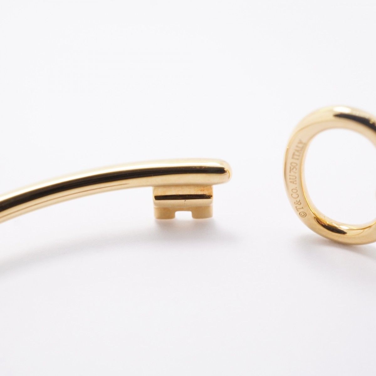 Tiffany & Co Bangle Key Wire 18k Yellow Gold Bracelet — view 8