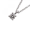 Tiffany & Co Necklace Solitaire Platinum Diamond