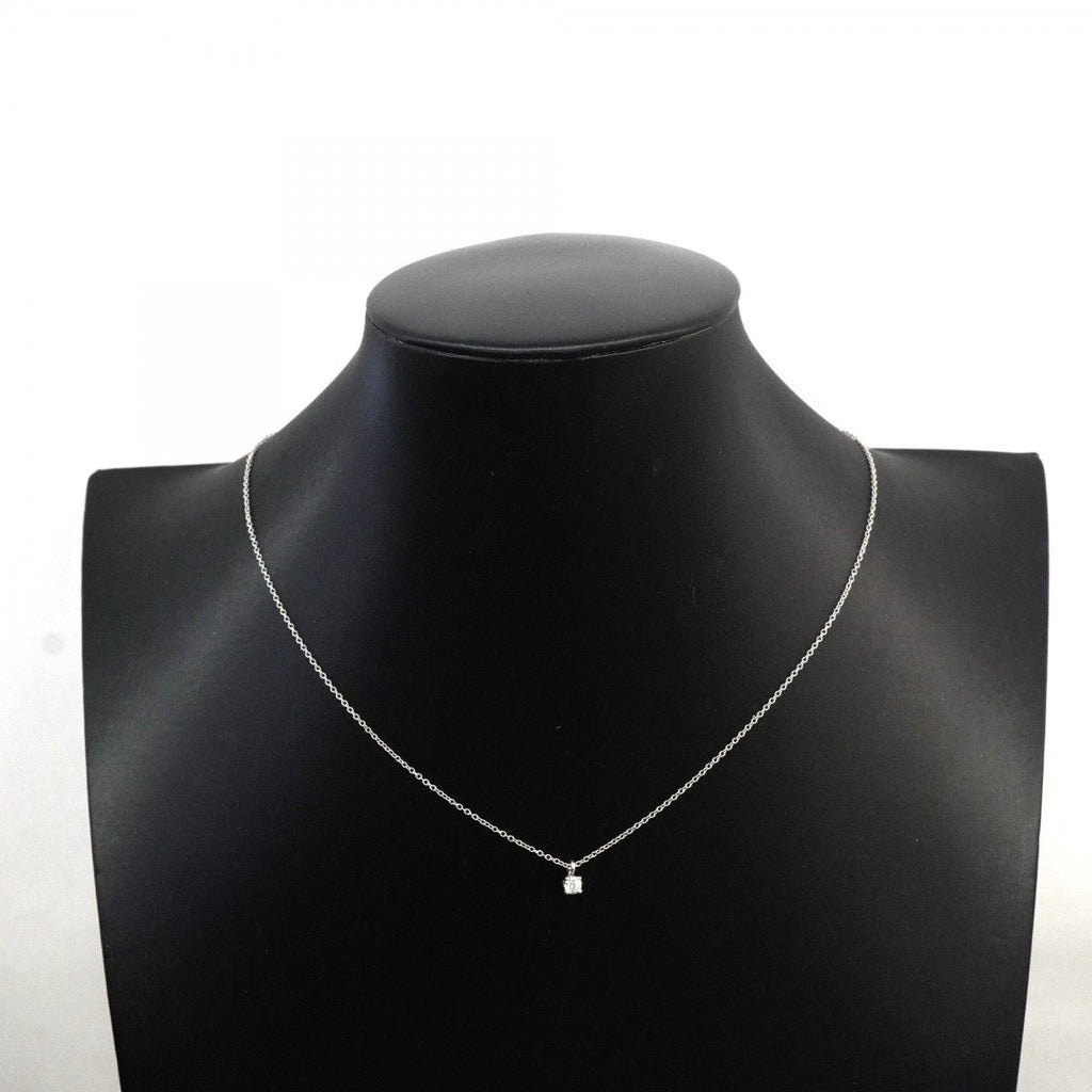Tiffany & Co Necklace Solitaire Platinum Diamond — view 6