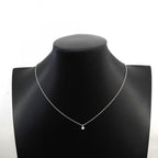 Tiffany & Co Necklace Solitaire Platinum Diamond — view 6