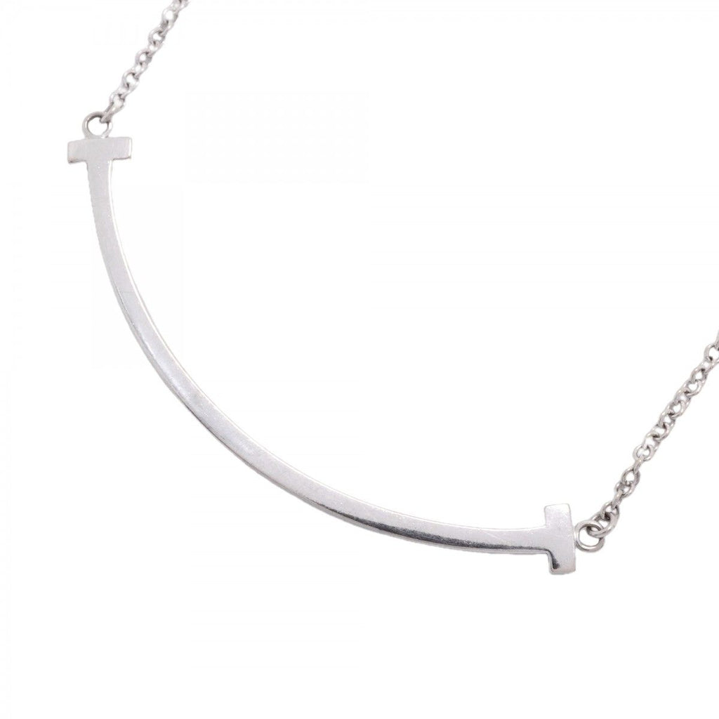 Tiffany & Co Necklace T Smile Small 18k White Gold