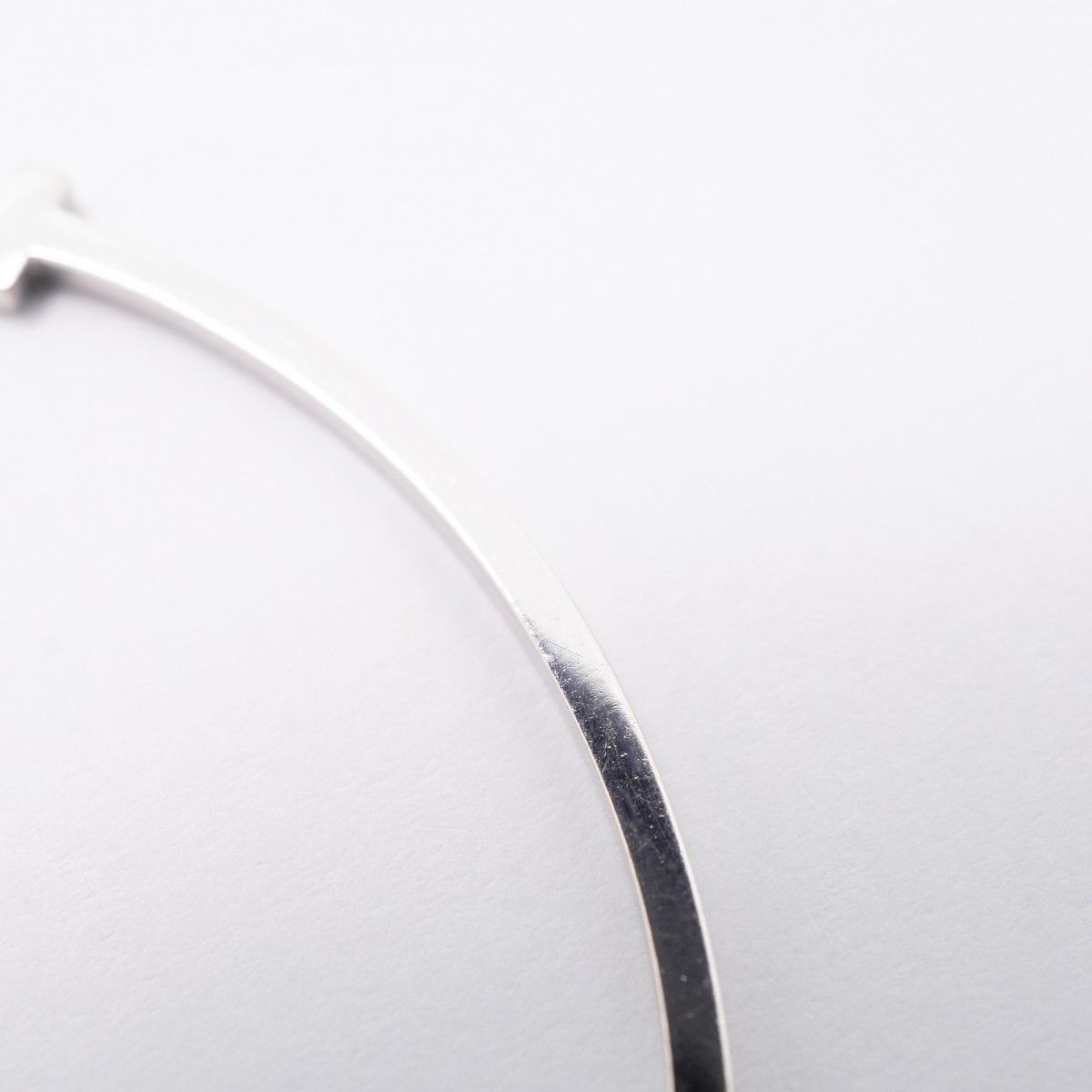 Tiffany & Co Necklace T Smile Small 18k White Gold — view 8