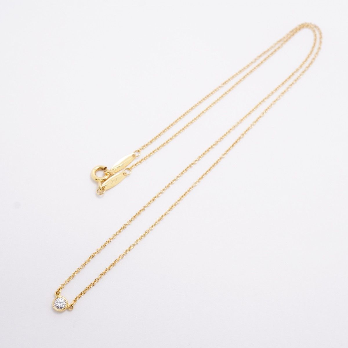 Tiffany & Co Necklace by the Yard 18k Yellow Gold Diamond — view 3