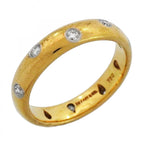 Tiffany & Co Ring Dots 18k Yellow Gold Platinum Diamond