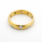 Tiffany & Co Ring Dots 18k Yellow Gold Platinum Diamond — view 3