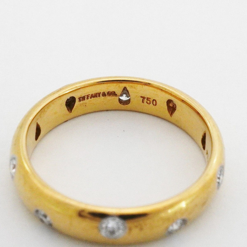 Tiffany & Co Ring Dots 18k Yellow Gold Platinum Diamond — view 4