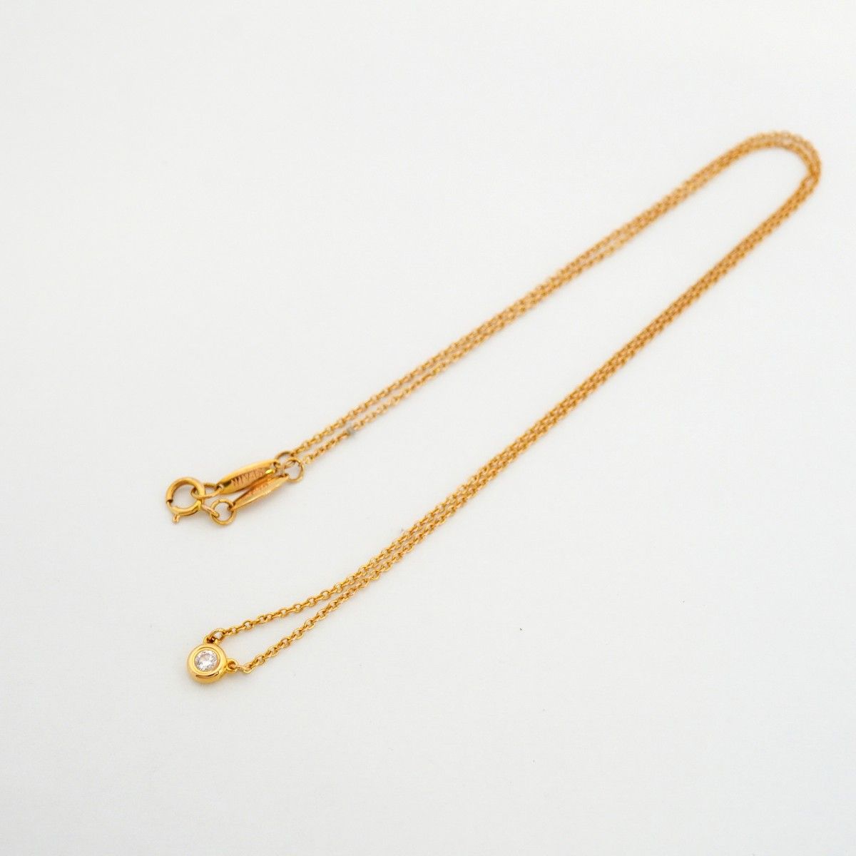 Tiffany & Co Necklace by the Yard 18k Pink Gold Diamond — view 3