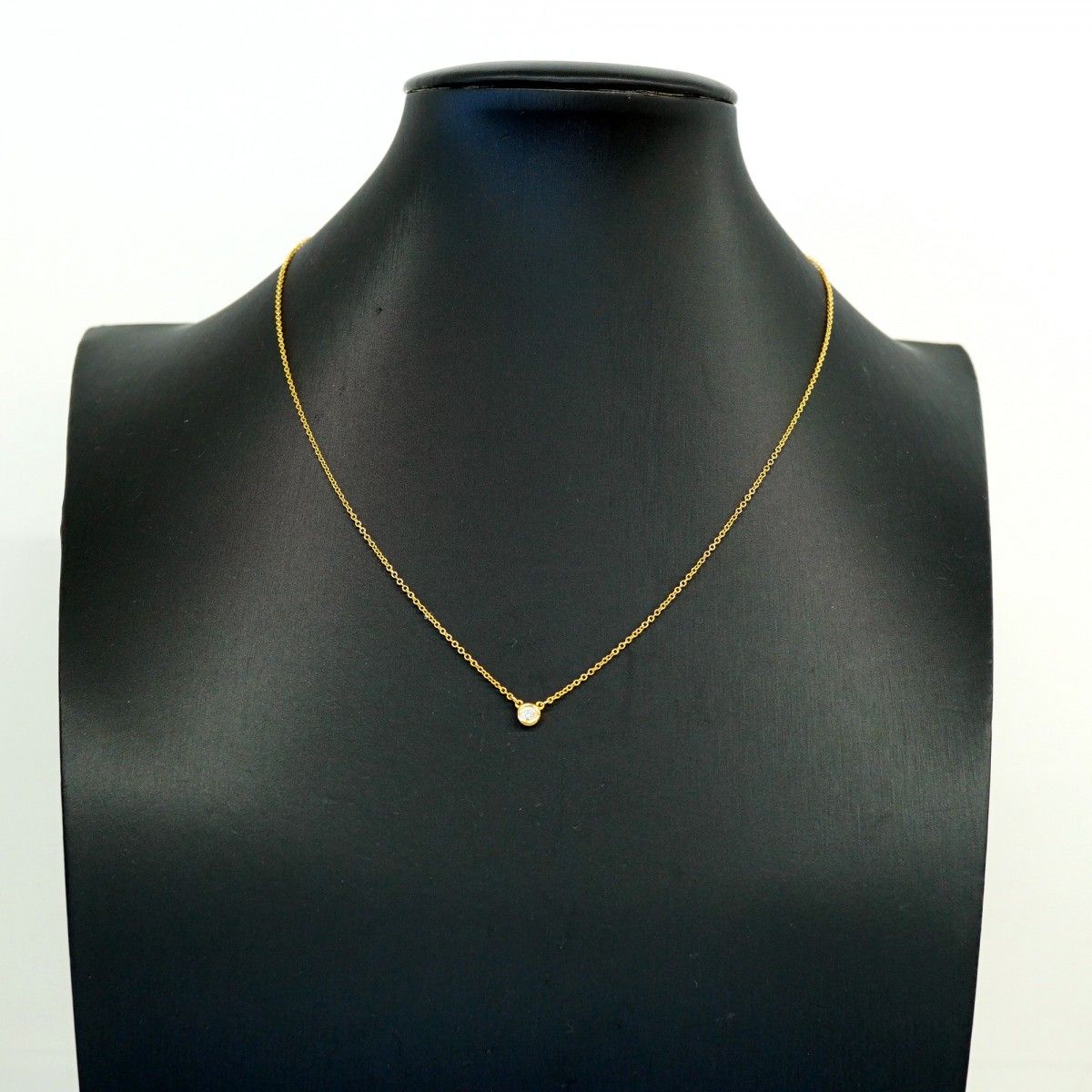 Tiffany & Co Necklace by the Yard 18k Pink Gold Diamond — view 6