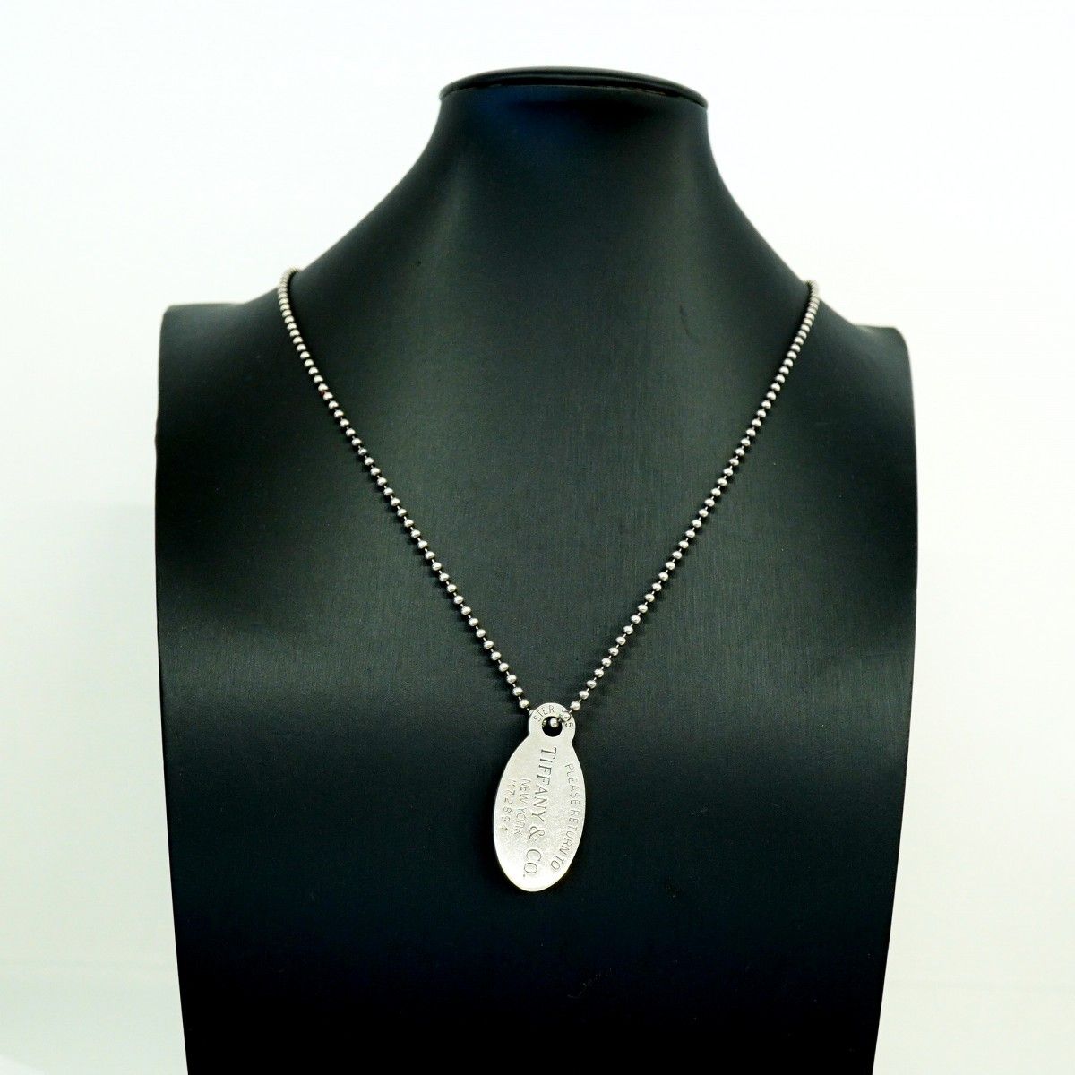 Tiffany & Co Necklace Return to Oval 925 Sterling Silver — view 8
