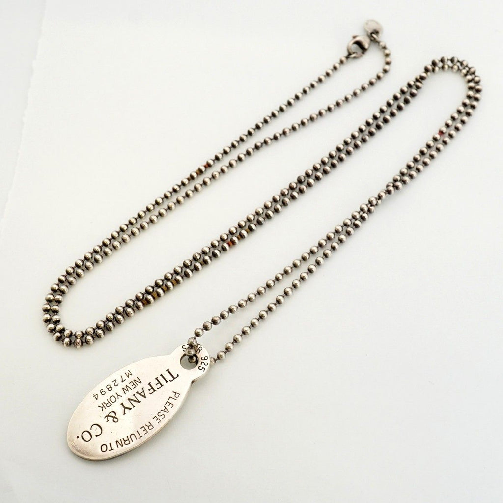 Tiffany & Co Necklace Return to Oval 925 Sterling Silver — view 3