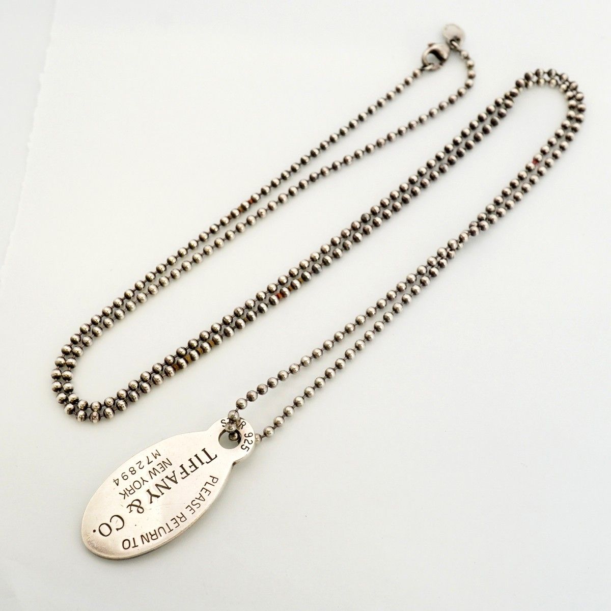 Tiffany & Co Necklace Return to Oval 925 Sterling Silver — view 3