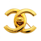 Chanel Brooch Vintage Turnlock Gold Plated