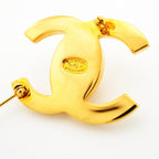 Chanel Brooch Vintage Turnlock Gold Plated — view 4