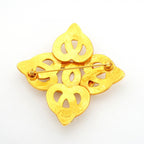 Chanel Brooch Vintage CC Logo Gold Plated — view 5