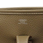 Hermes Shoulder Bag Evelyne Taurillon Clemence Etoupe Silver — view 5