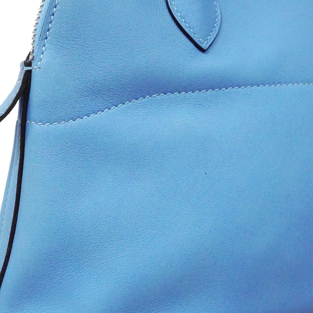 Hermes Handbag Bolide 27 Swift Celeste Silver — view 7