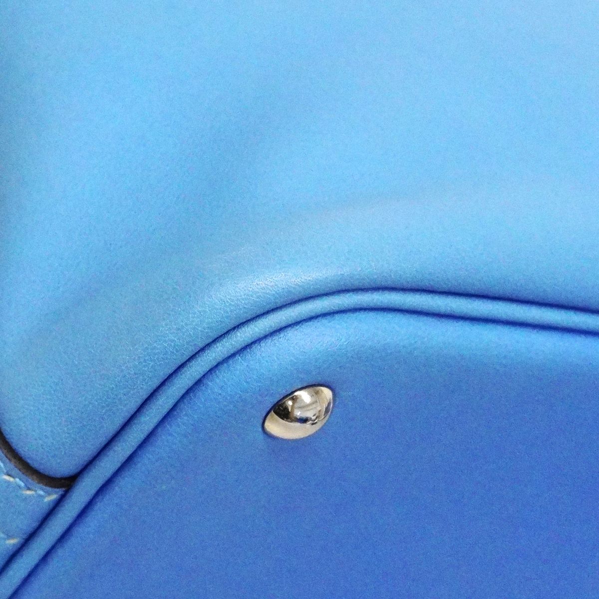 Hermes Handbag Bolide 27 Swift Celeste Silver — view 8