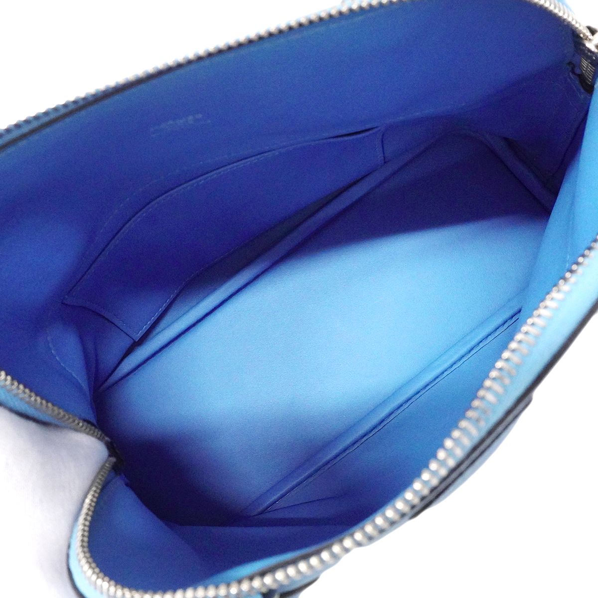 Hermes Handbag Bolide 27 Swift Celeste Silver — view 4