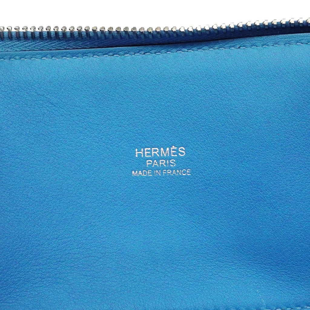 Hermes Handbag Bolide 27 Swift Celeste Silver — view 5