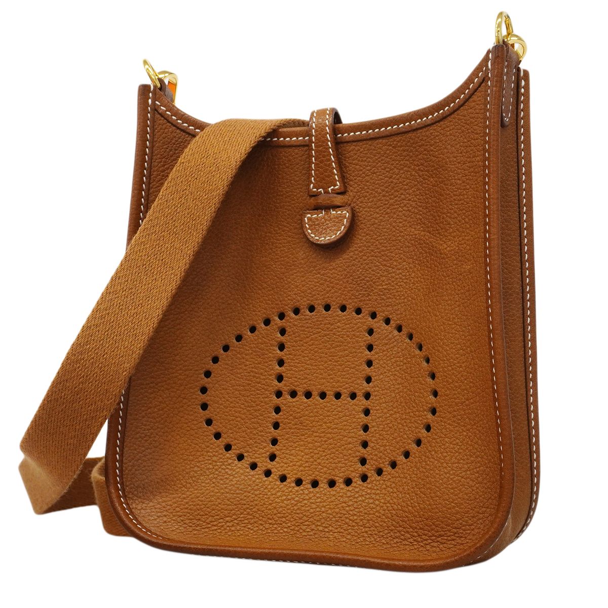 Hermes Shoulder Bag Evelyne TPM Barenia Faubourg Silver