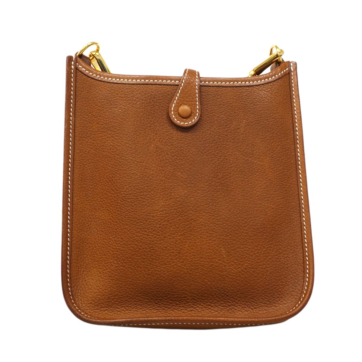 Hermes Shoulder Bag Evelyne TPM Barenia Faubourg Silver — view 8
