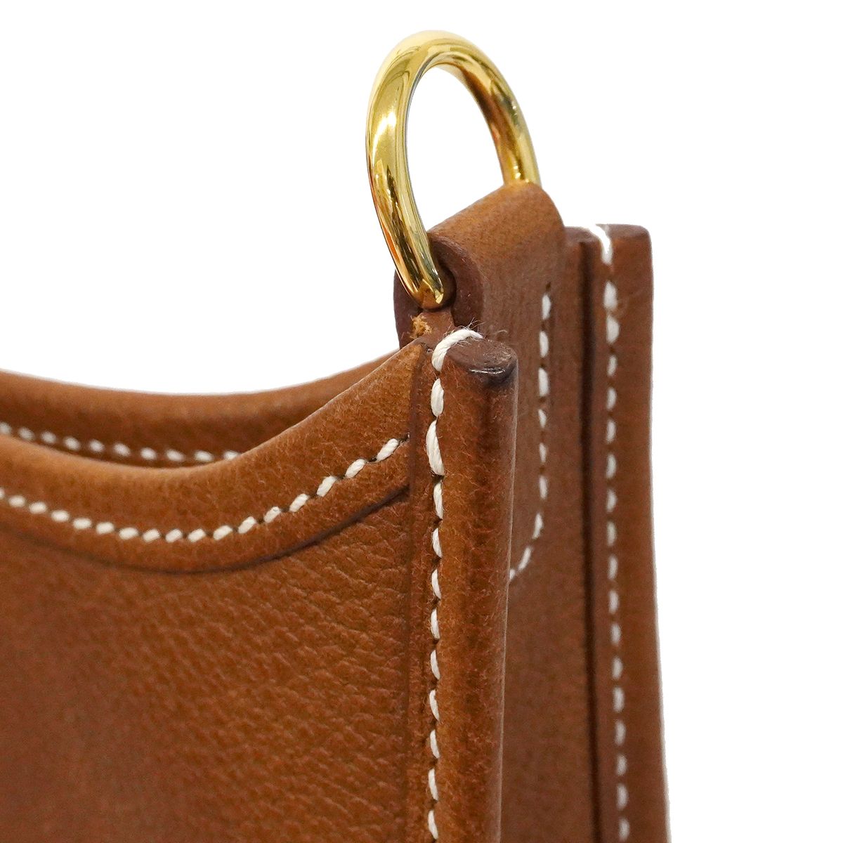 Hermes Shoulder Bag Evelyne TPM Barenia Faubourg Silver — view 6