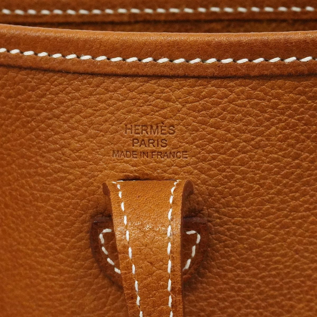 Hermes Shoulder Bag Evelyne TPM Barenia Faubourg Silver — view 5