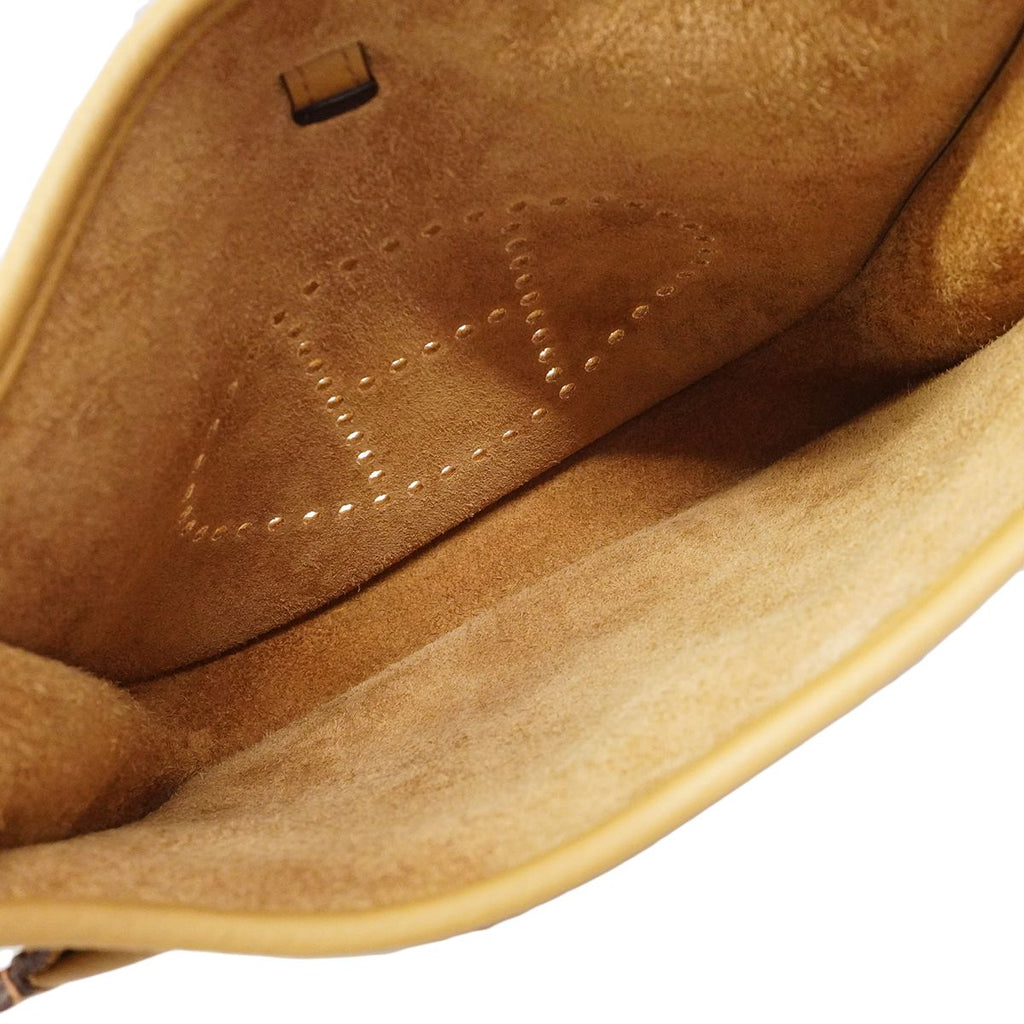 Hermes Shoulder Bag Evelyne 23 Taurillon Clemence Biscuit Gold — view 4